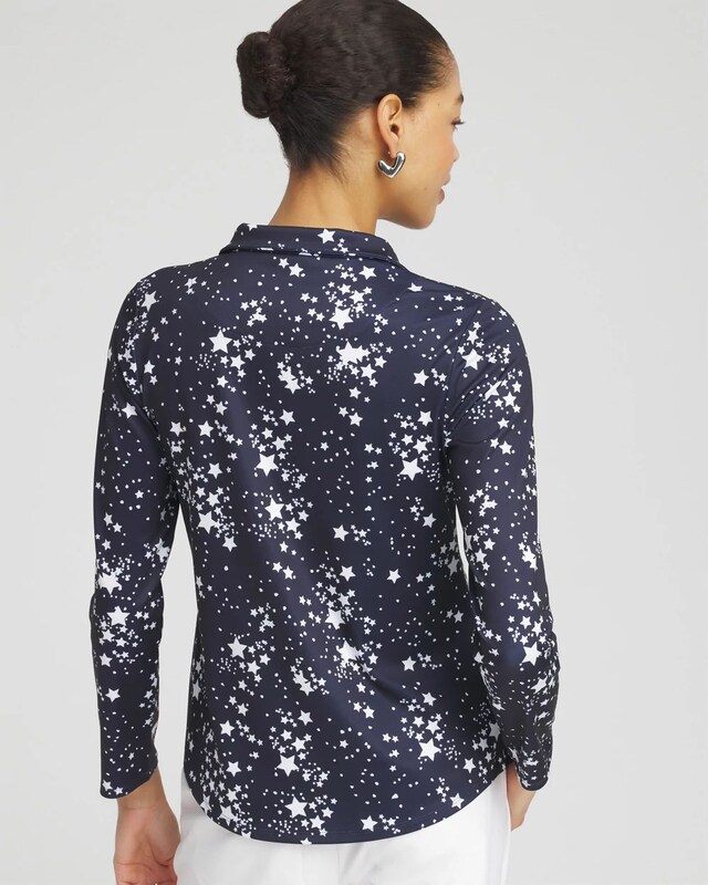 Zenergy UPF Knit Star Half Zip Top - image 3